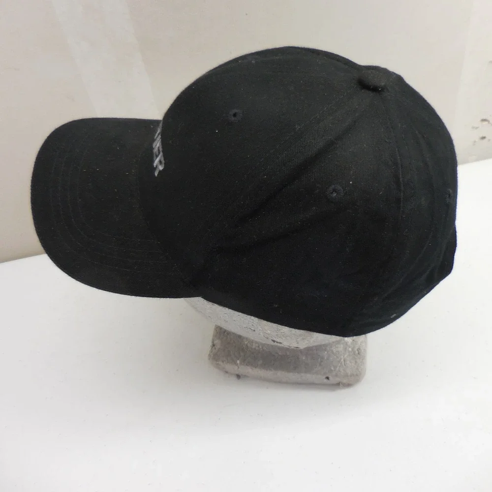 Frontier Airlines Baseball Cap Black Embroidered Strapback Hat One Size Fits All